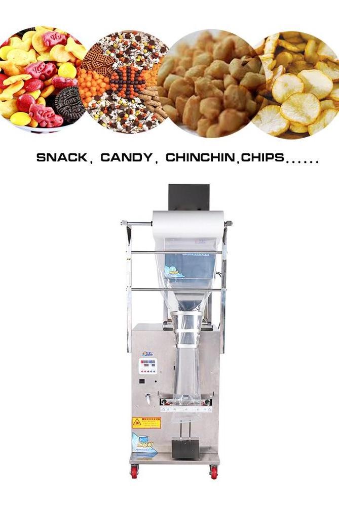 Snack food potato chips pop corn packing machine with nitrogen for snacks plantain chips