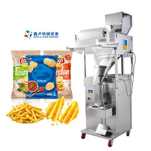 Automatic Nitrogen Crisps Potato Chips Microwave Popcorn Banana Chips French Fries Snack Sealing Packaging Packing Machine