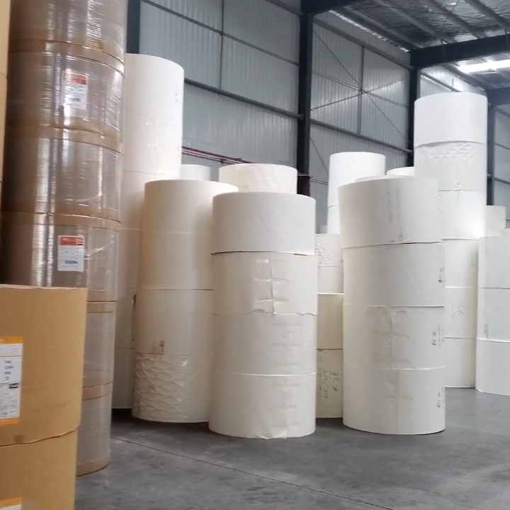 Factory Supplier Pe Coated Paper Roll For Paper Cups App Yibin Pe Paper Roll Cup Bottom Roll For Mold Machine