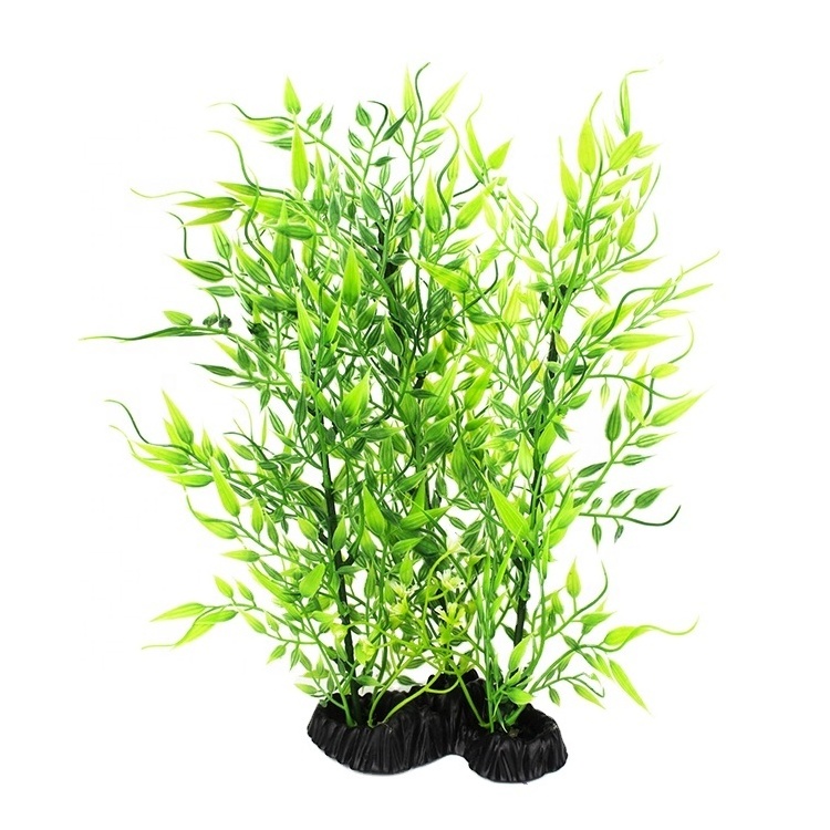 Wholesale Fish Tank Aquarium Decoration Ornament Artificial Plastic Aquatic Plant