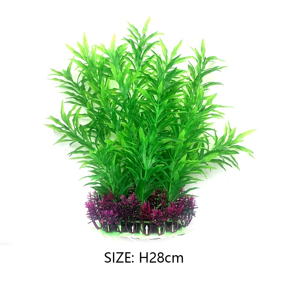 Wholesale Decorations Artificial Landscape Aquarium Plastic Plants Fish Tank Water Grass