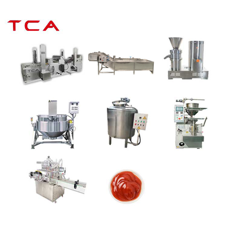 TCA XINDAXIN Automatic commercial small scale tomato sauce making machine auto industrial sauce maker filling packaging machines