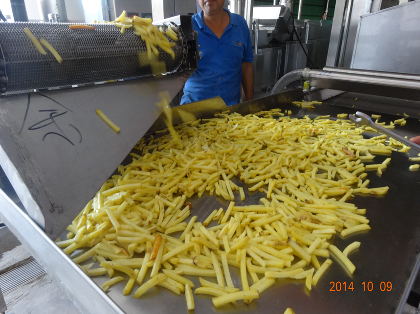 Full- automatic Fried Potato Chips Production Line / French Fries Making Machine / Frozen Fries Processing plant