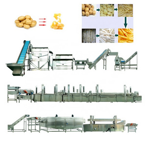 french fries frying and cutting machine of french fries production line