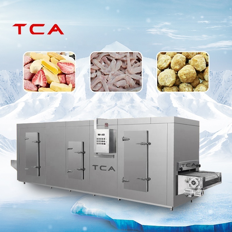 TCA XINDAXIN Iqf Freezing IQF French Fries Freezing Tunnel frozen machines