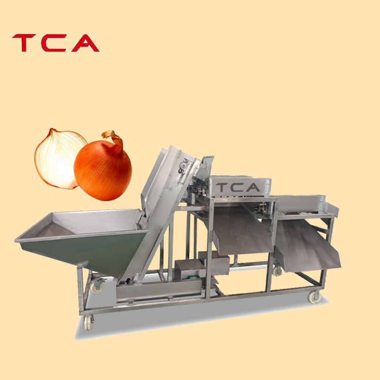 onion cutting slicer peeler and peeling processing production line machine