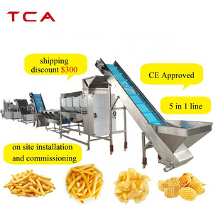 Full- automatic Fried Potato Chips Production Line / French Fries Making Machine / Frozen Fries Processing plant