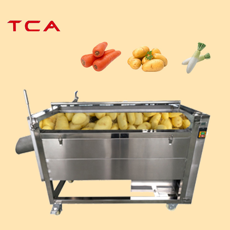 Automatic Potato Peeling Machine Cassava And Potato Washing Peeling Slicing Potatoes With Factory Price