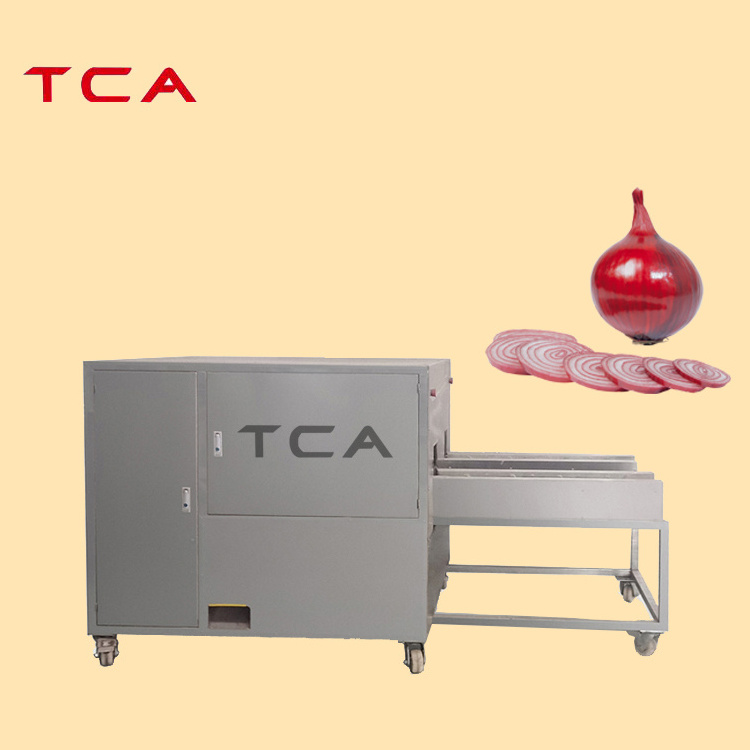 onion cutting slicer peeler and peeling processing production line machine