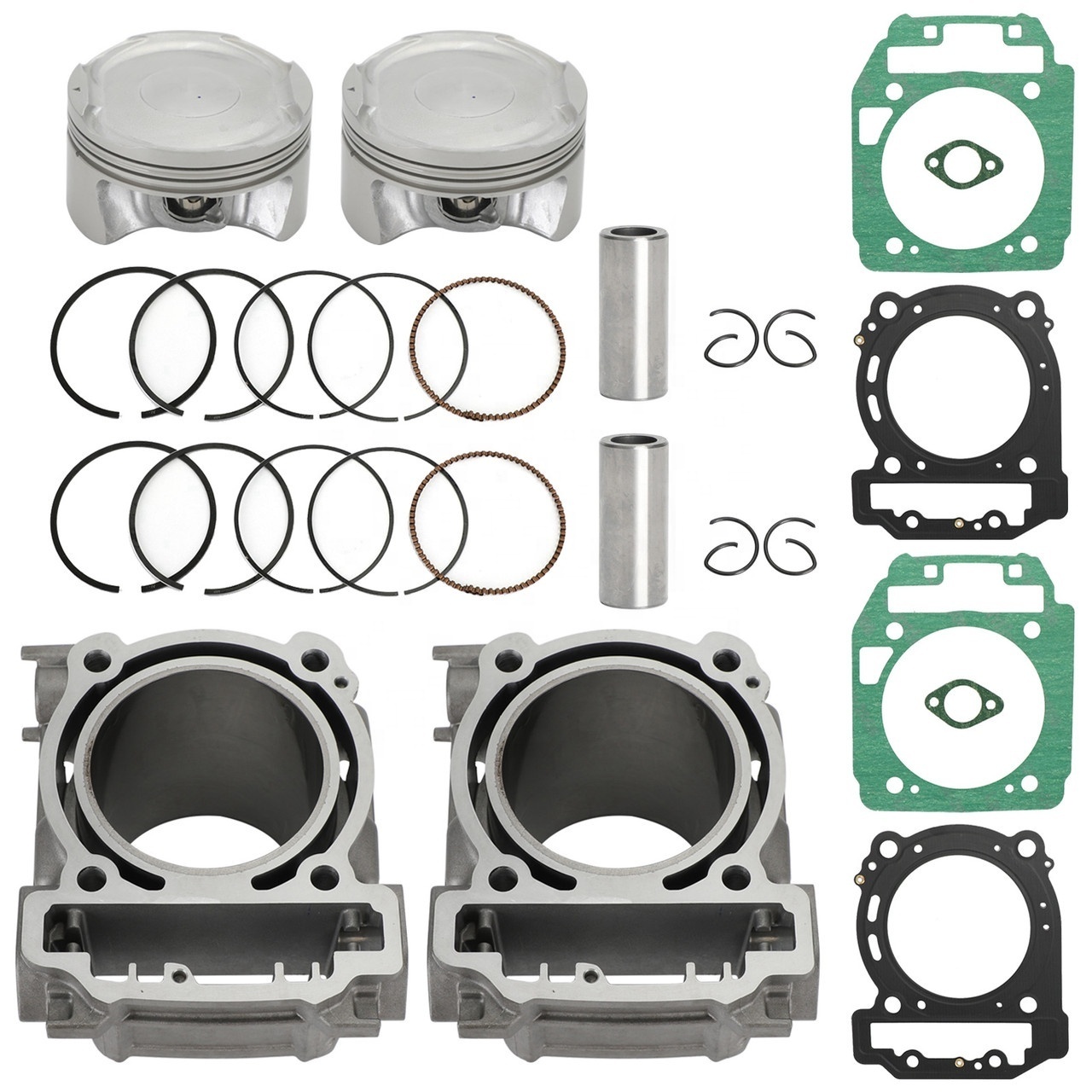 Front N Rear Cylinder w/ Piston Kit for Can Am 1000 Commander Outlander Renegade