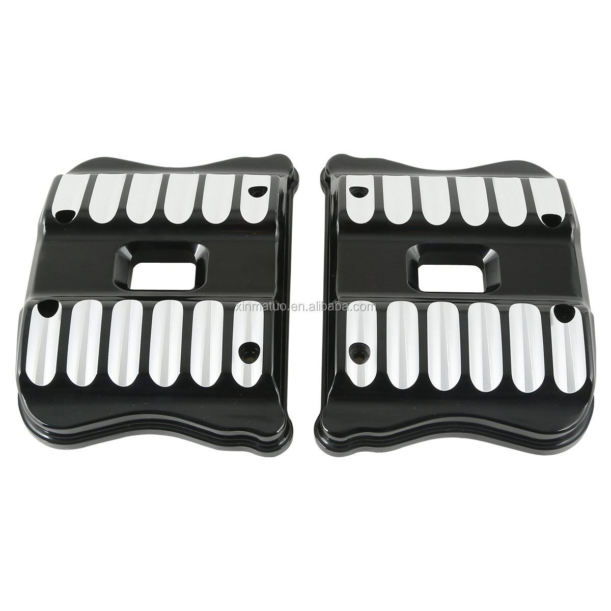 CNC Black Rocker Box Covers For Harley Sportster 1200 883 Forty Eight XL 04-17  XF2906G02-B