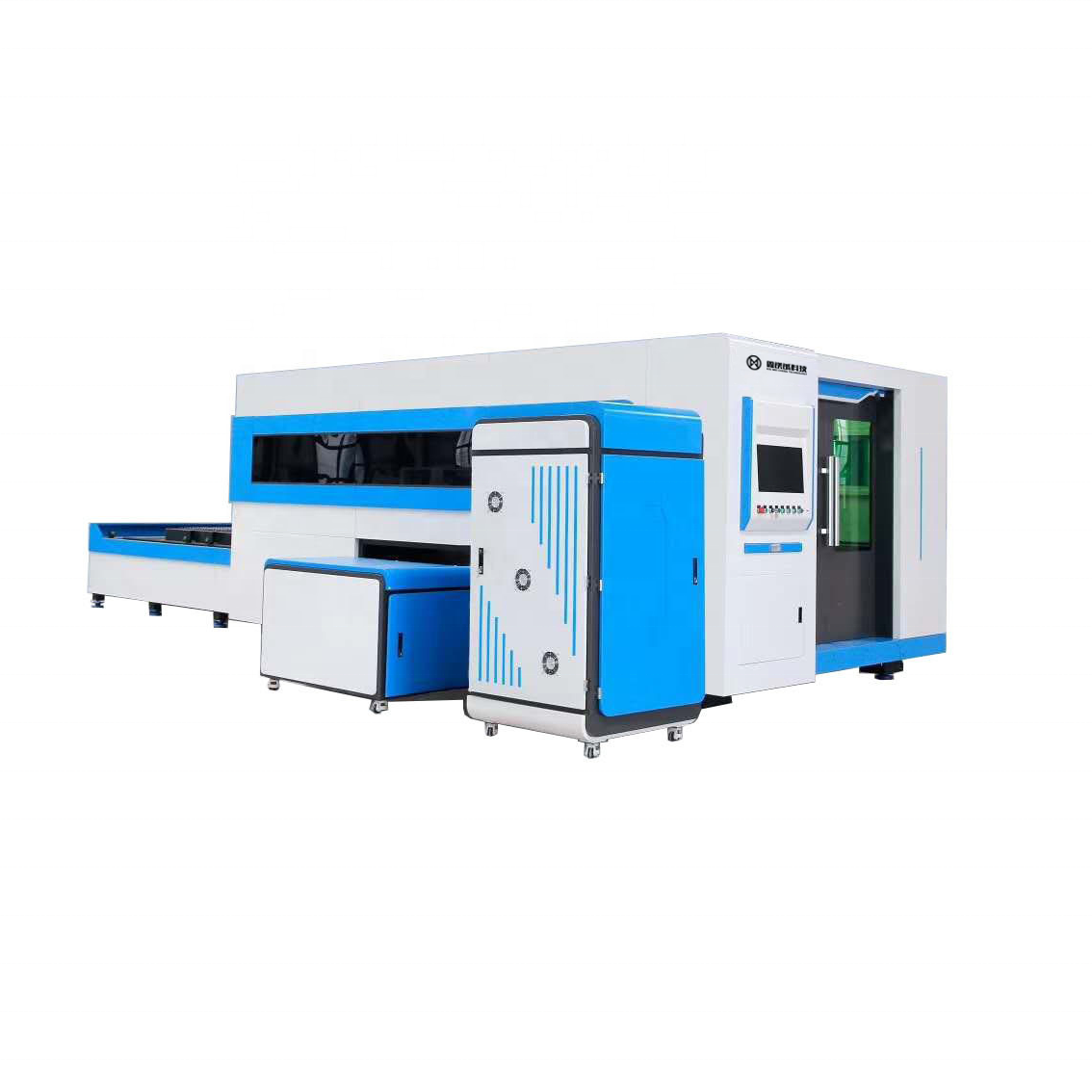 Optical Fiber Switching Work Tables Laser Cutting Machine For Metal Sheet With Double Platform Switching