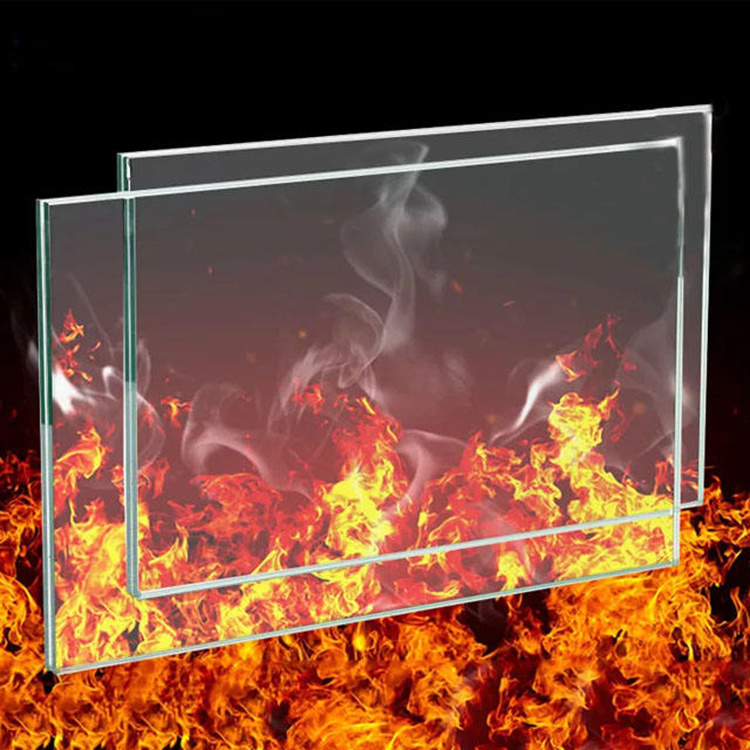 Fire-proof glass building curtain wall decoration hot sale anti reflective wholesale fire-proof 2 hour fire rated glass