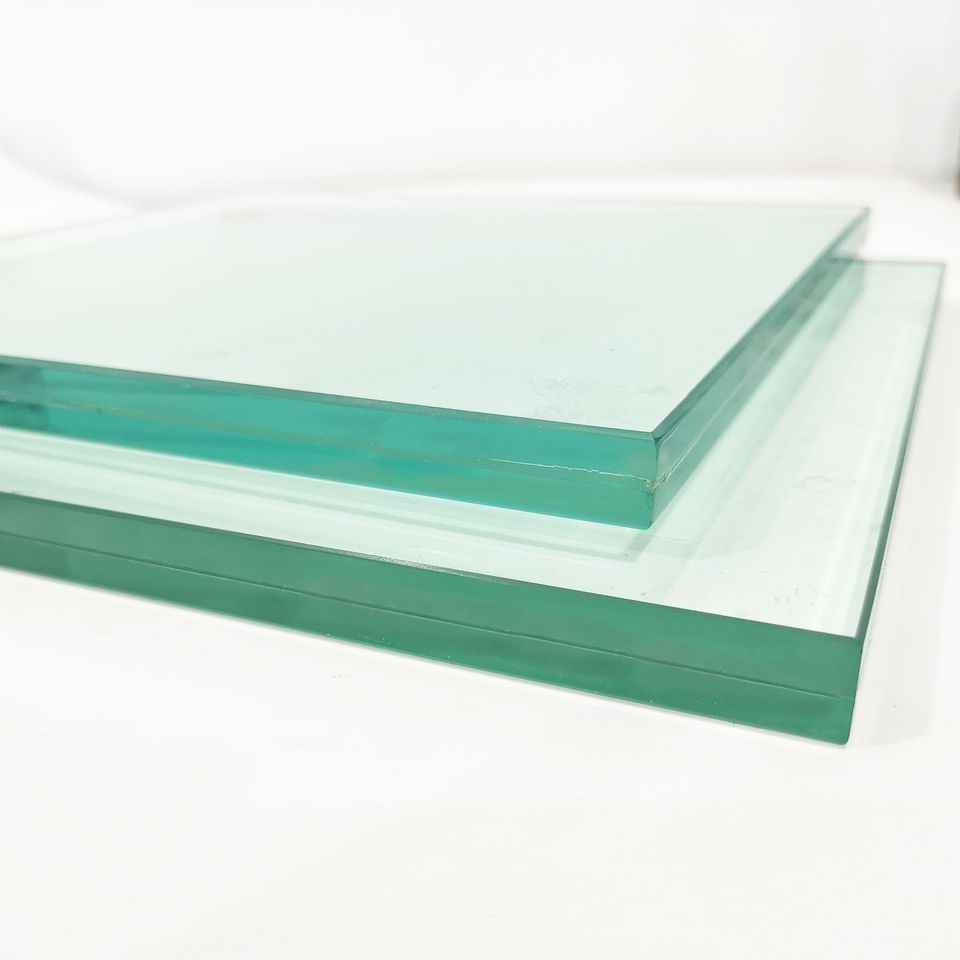 10.38 mm 5+0.38+5mm clear annealed epoxy pvb tempered laminated safety glass price  standard size