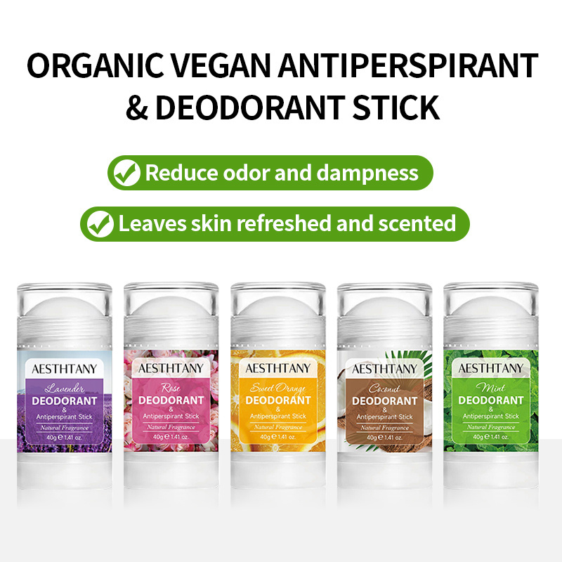 Natural Vegan Unisex Fragrance Body Deodorant Roll On Stick Perfume Eco Friendly Body Deodorant & Antiperspirant Stick