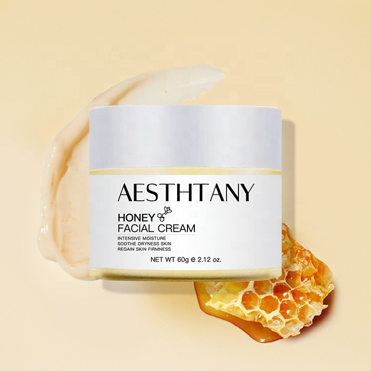 Hyaluronic Acid Xanthan Gum Tocopheryl Acetate Honey Anti-aging Anti-oxidation Moisturizing Repairing Honey Extract Facial Cream