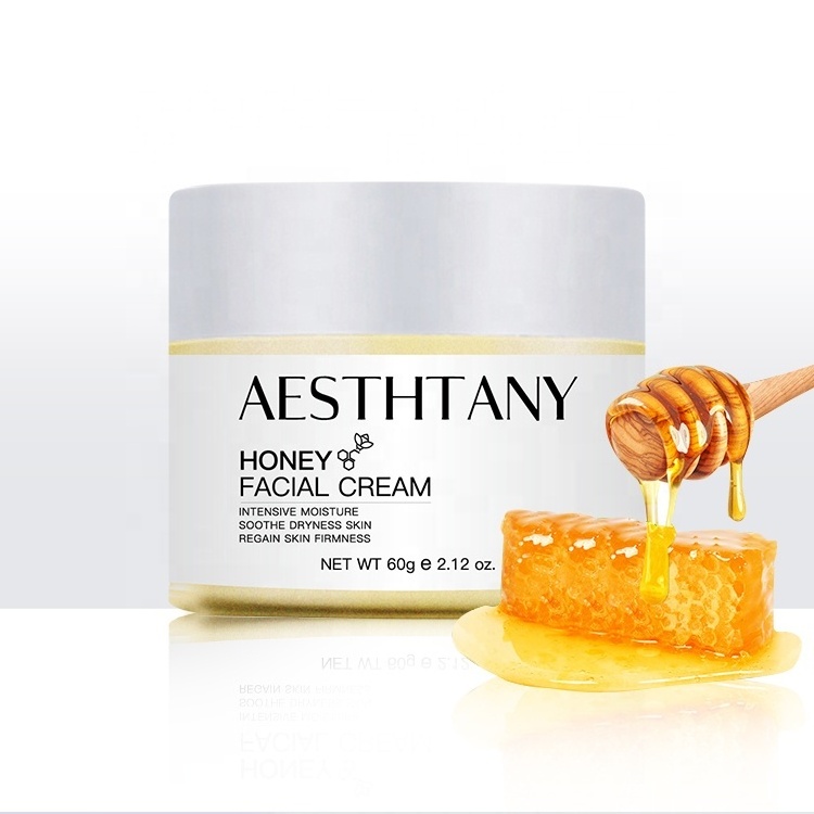 Hyaluronic Acid Xanthan Gum Tocopheryl Acetate Honey Anti-aging Anti-oxidation Moisturizing Repairing Honey Extract Facial Cream