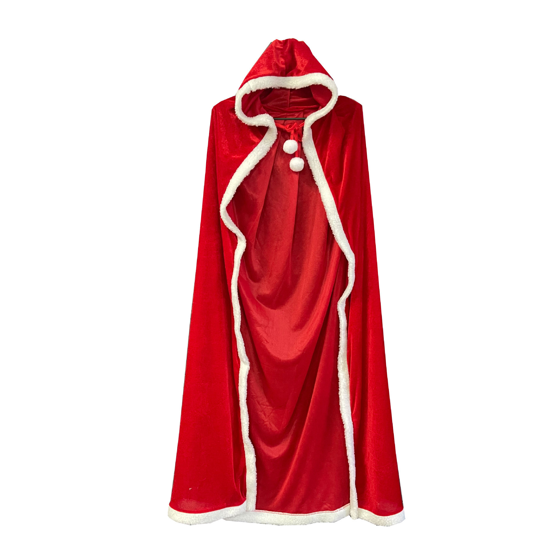 TPC-3 Elegant Red Christmas Halloween Hooded Cape Wedding Brides Flower Girl Cloak Perform Prom Women Costume Cosplay Overcoat