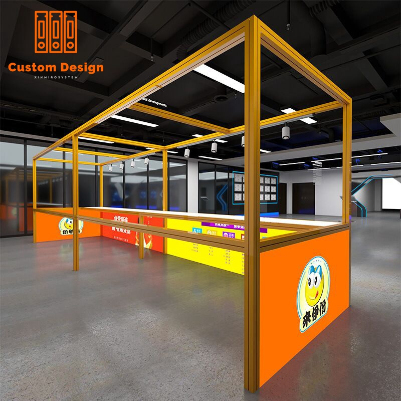 Mall Multi-function Kiosk For Food Products Customized Food Retail Durable Design Assemble Window Kiosk