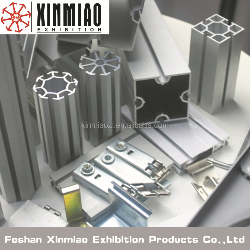 Octangle Round Bars For Display Stand Booth Exhibition Booth Aluminium Profiles