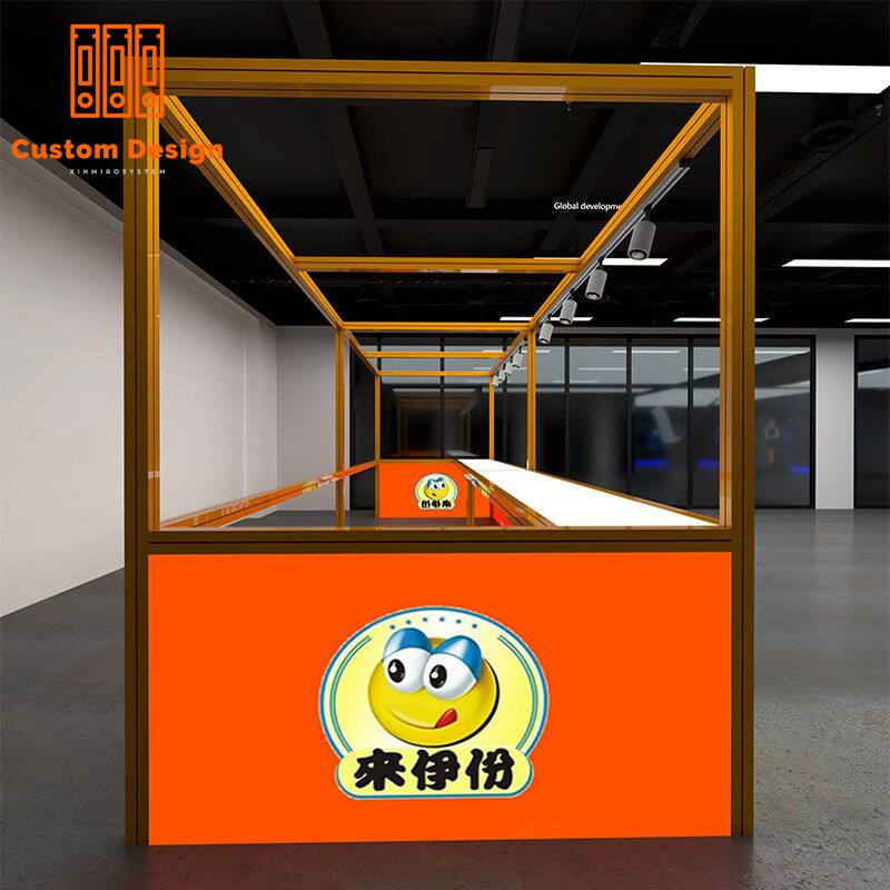 Mall Multi-function Kiosk For Food Products Customized Food Retail Durable Design Assemble Window Kiosk