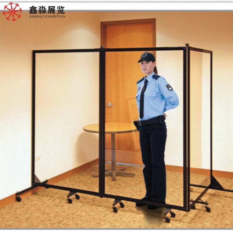 Office aluminum wall partition plexiglass Acrylic room divider,glass partition sneeze guard shield customized