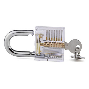 XMM Factory Steel material locksmith tools security unlocking picking set tools  with transparent padlock for beginner XMM-8810