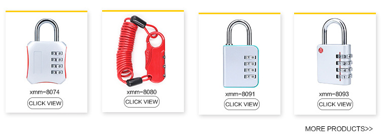 XMM-8073 4 Digit Combination PadLock Zinc Alloy Long hook Security Combination Password Travel Suitcase Luggage Custom Lock