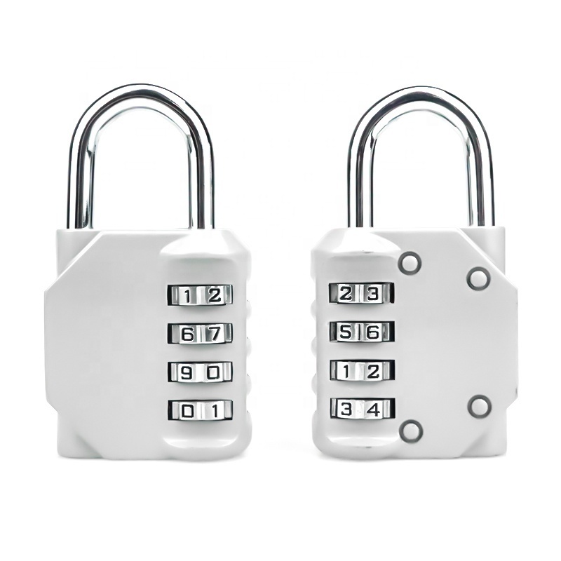 XMM-8023A Factory produce 4 digits combination padlock zinc alloy safety GYM padlock hot selling security combination lock