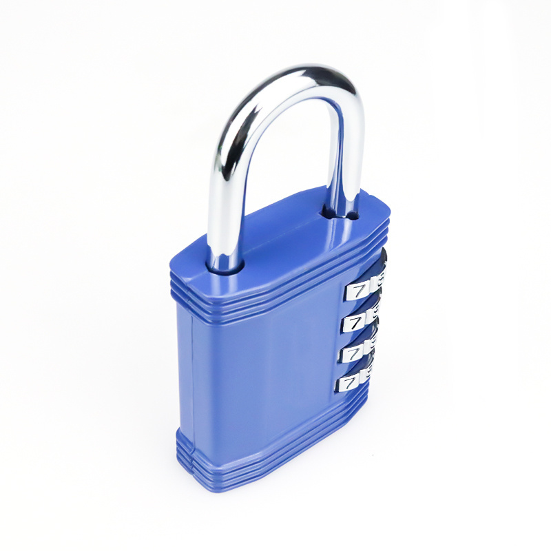 XMM-8017L Hot Selling Safety Padlocks Four Digits Combination Zinc Alloy  Travel Password Lock For Gym Sport Locker Backpack