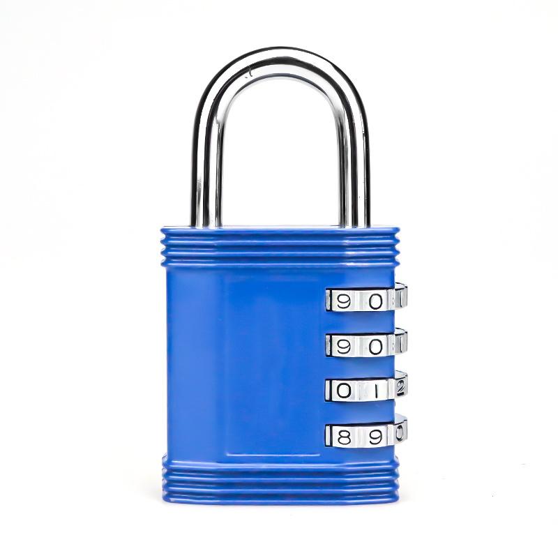 XMM-8017L Hot Selling Safety Padlocks Four Digits Combination Zinc Alloy  Travel Password Lock For Gym Sport Locker Backpack