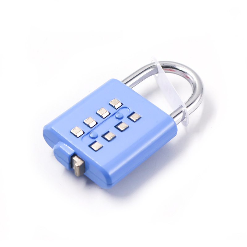 XMM-8030 High quality Zinc Alloy Eight Button Combination Code Padlock Resettable Password Secure Lock For Cabinet/Cage/Box Door