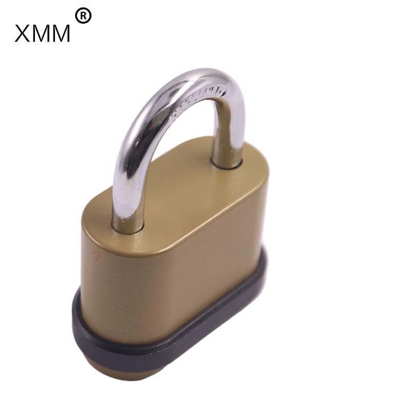 Combination Brass Finish lock 4 digit bottom password padlock item 8083  steel laminated zinc alloy warehouse door lock Lock