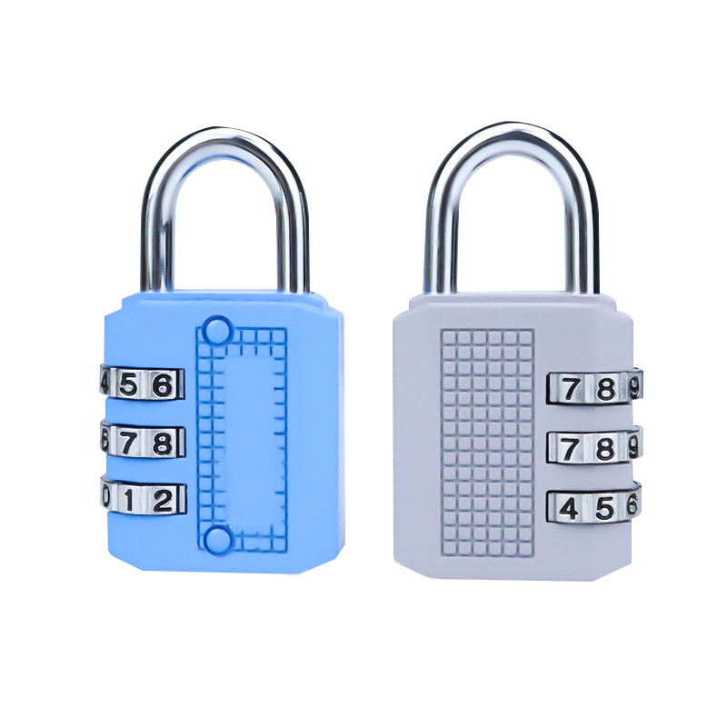 XMM-8022 Gift Traveling Luggage Coded Padlock Zinc Alloy 3 Digits Resettable Zipper Password Lock High Quality Combination Lock