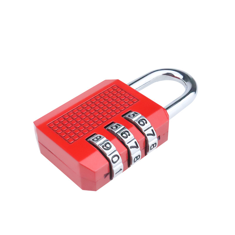 XMM-8022 Gift Traveling Luggage Coded Padlock Zinc Alloy 3 Digits Resettable Zipper Password Lock High Quality Combination Lock