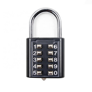 Push button 10 digits combination numerical lock reset combination password lock factory direct supply locks XMM-8031A