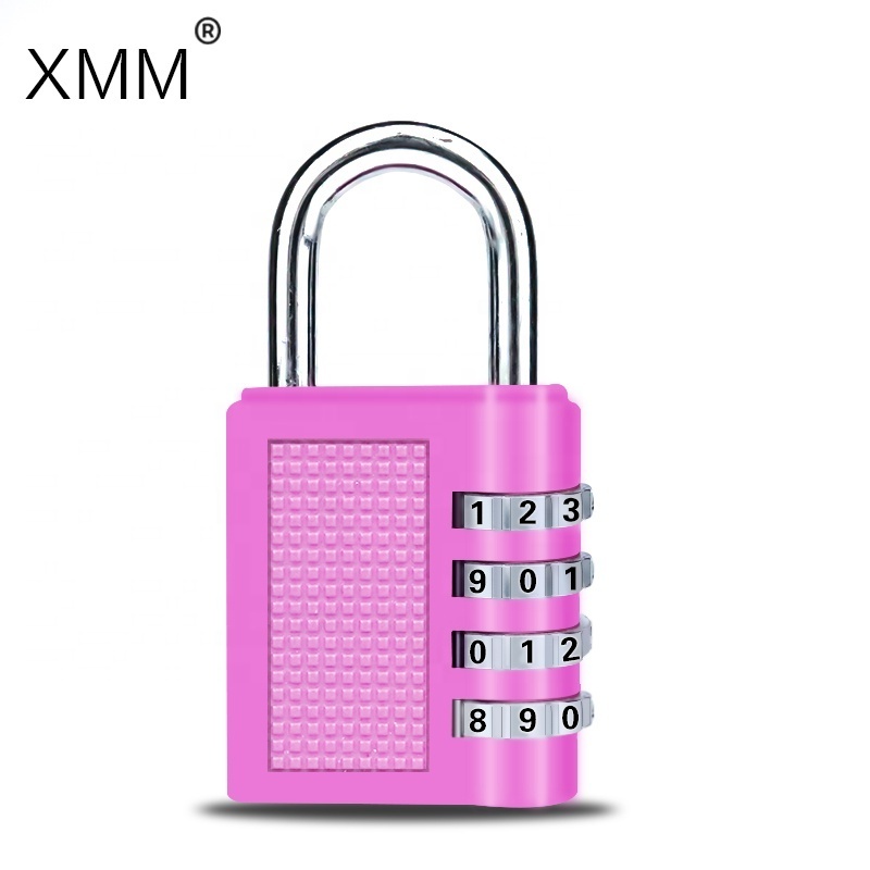 XMM-8024 Combination 4 numbers four digit code locker padlock lock for travel luggage suitcase lock safety gym lock