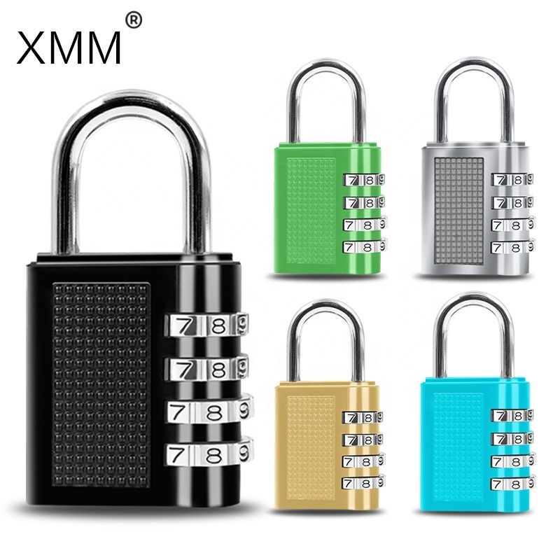 XMM-8024 Combination 4 numbers four digit code locker padlock lock for travel luggage suitcase lock safety gym lock