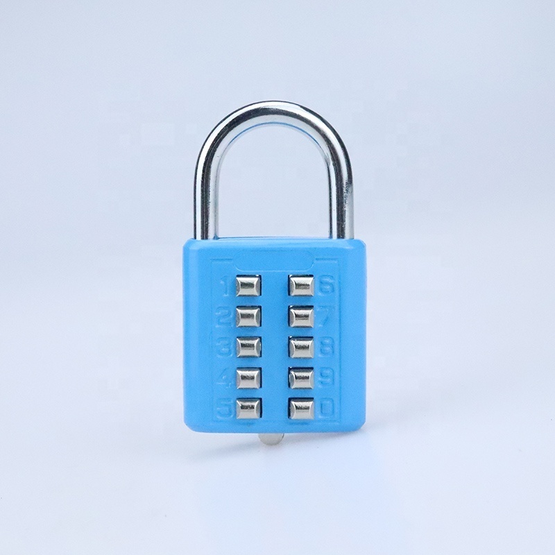 8 Numbers Push Button Combination Lock Padlock 8031A