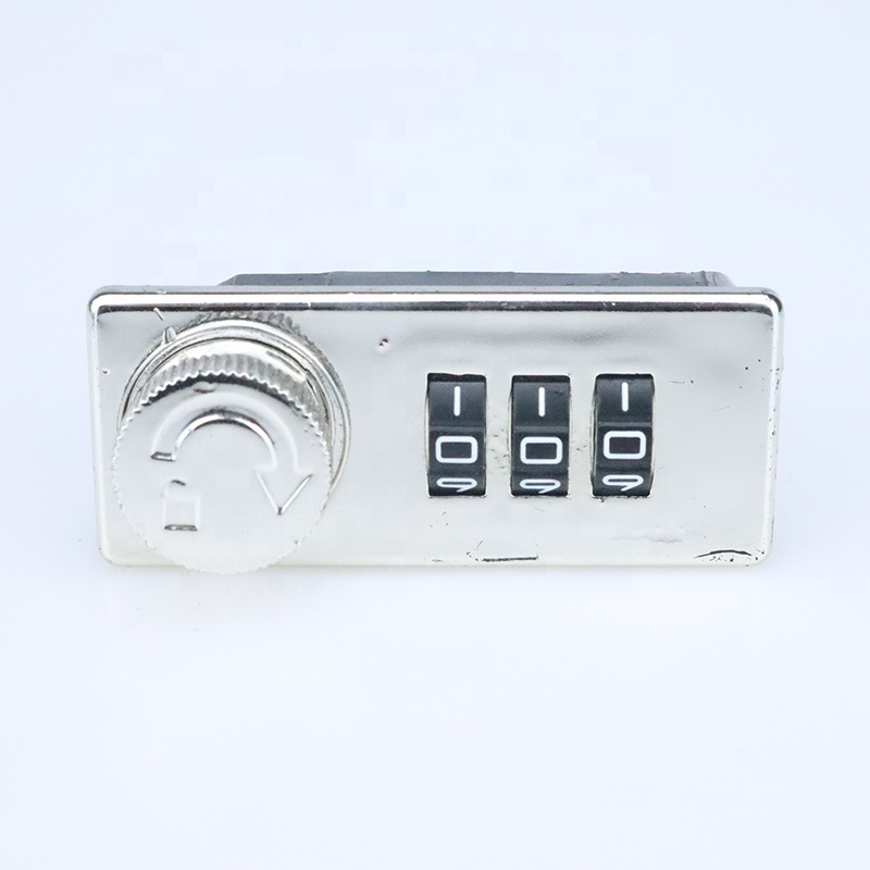 XMM-5012 Black Silvery Reset Combination Cabinet Lock 3 Digital Password Locks Apply On Cabinets drawer lock