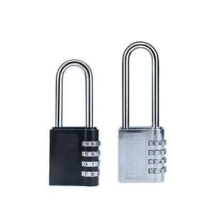 XMM Long Shackle Heavy 4 Digit Combination Padlock Outdoor Waterproof Lock for Gate Gym school Locker factory xmm-8073