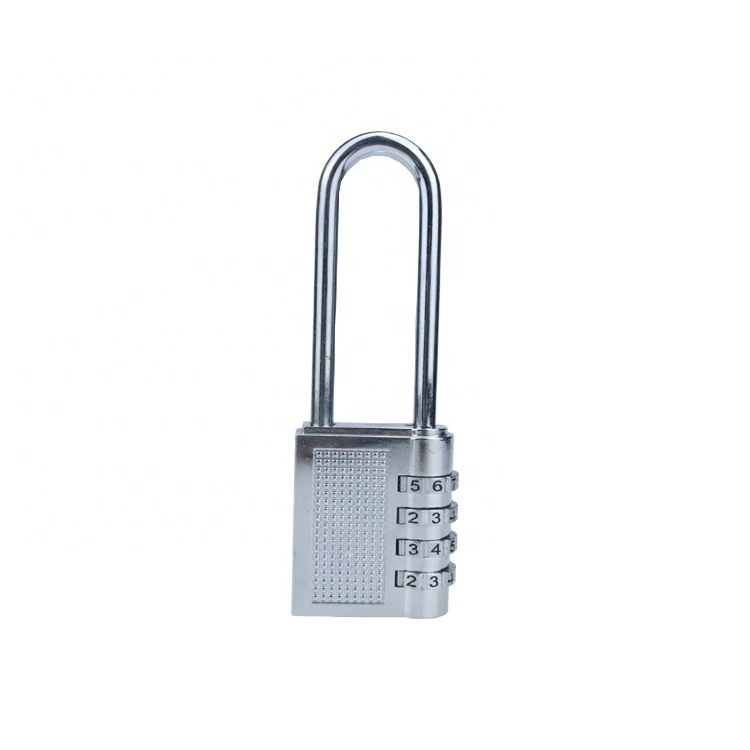 XMM Long Shackle Heavy 4 Digit Combination Padlock Outdoor Waterproof Lock for Gate Gym school Locker factory xmm-8073