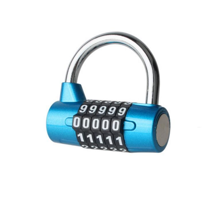 Top security  factory XMM-8057 padlocks 5 digits zinc alloy password reset combination gym lock fashion code safe GYM pad l