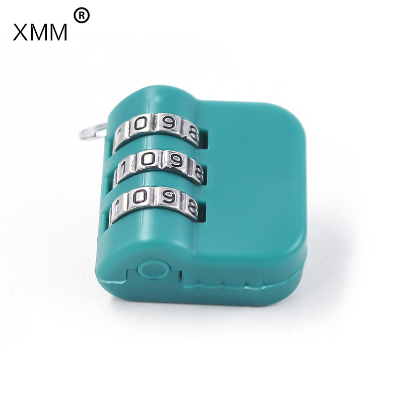 xmm-8078 Factory wholesale USB security combination lock 3 codes password reset portable digits padlock for safe