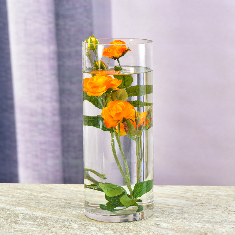 Large Tall Clear Glass Cylinder Bud Vases For Wedding Flowers Plants Home Decor Candle Desktop Plant Terrarium Glass Vase Jar