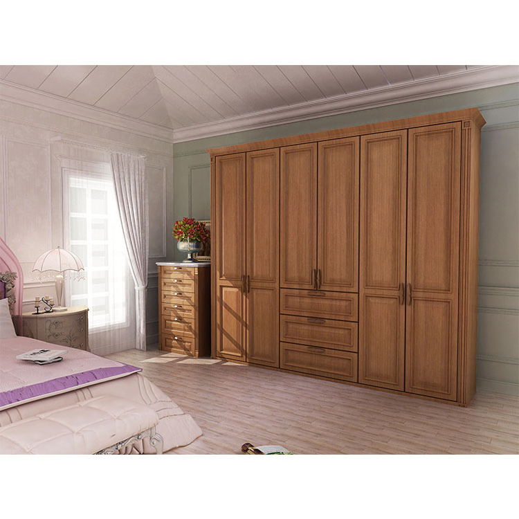 Customizable Long Used Life Bedroom Furniture White/Brown Sliding Door Standing Wardrobe