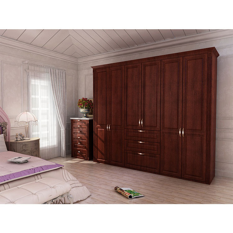 Customizable Long Used Life Bedroom Furniture White/Brown Sliding Door Standing Wardrobe