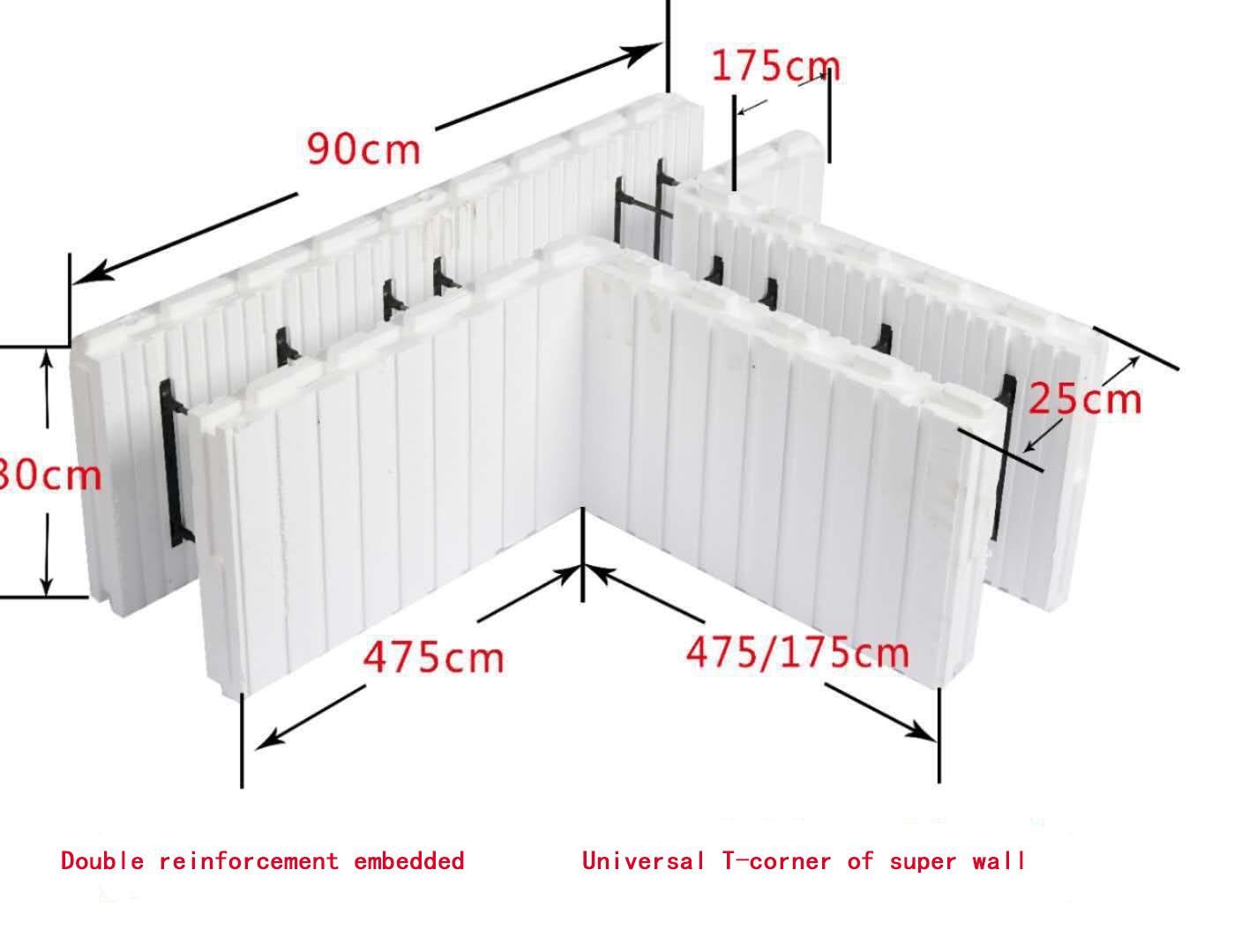 One time pouring modular building prefab houses modern produced in eps icf machine