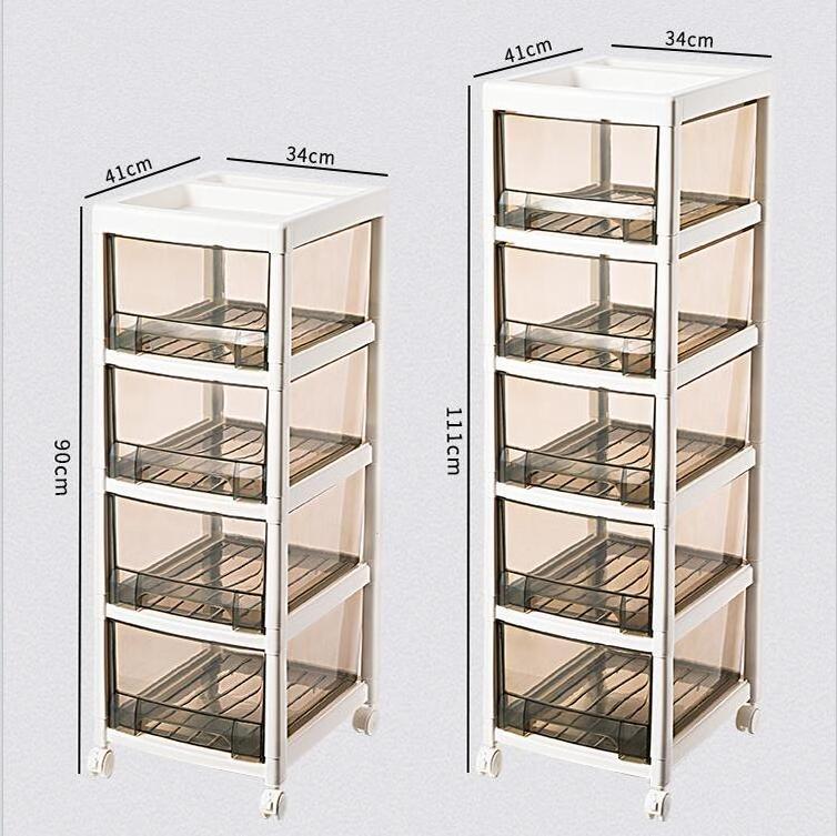 cheap Multilayer Drawers Plastic Storage Tower storage cabinet with Wheels