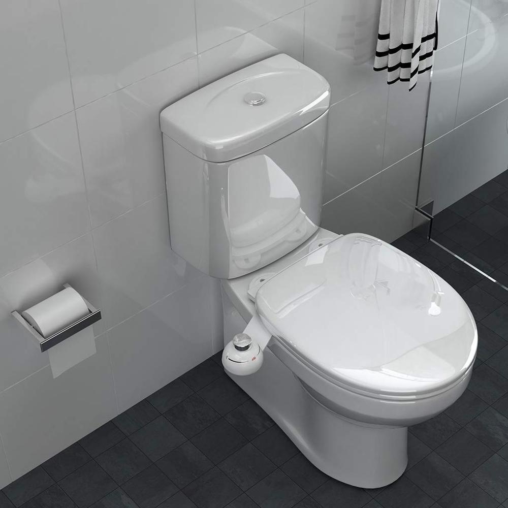 Super Slim And Thin Dual Wash Nozzles Toilet Seat Attachment Cheap Non Electric Mechanical Floor Mounted Bidet